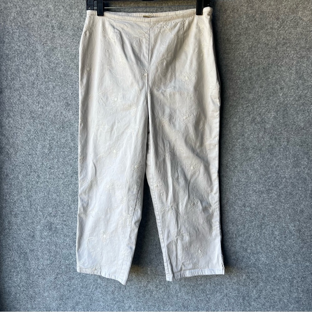 Authentic St. John’s Bay Embroidered Capris